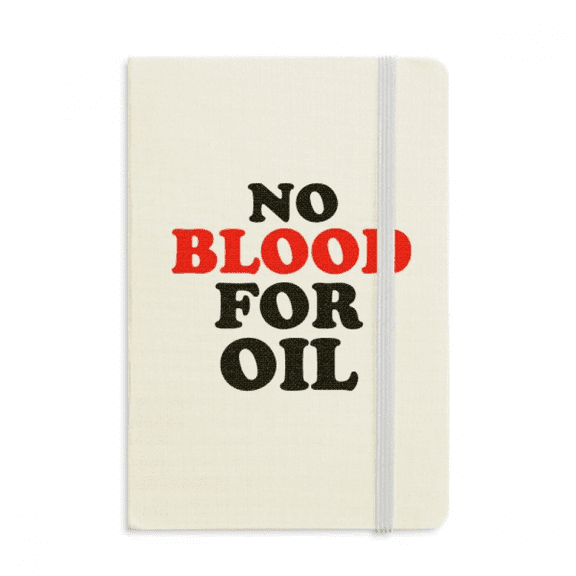 No for Oil Love and Peace World Notebook Official Fabric Hard Cover Classic Journal Diary