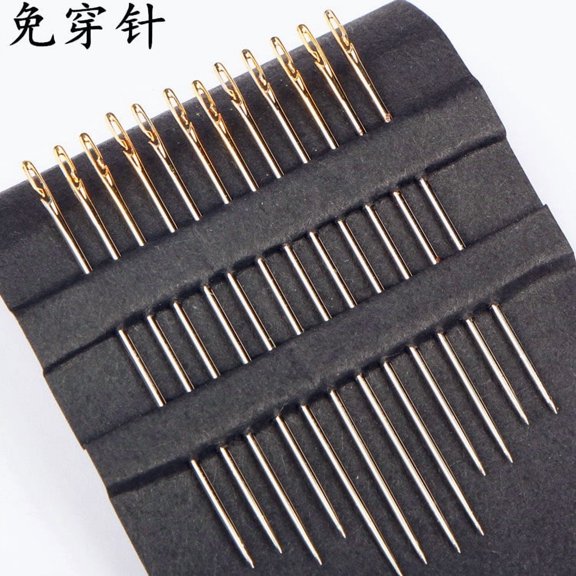 No need to thread the needle, no need to thread the needle, home hand sewing needle set, blind needle, sandalwood rosewood syringe, needle bottle