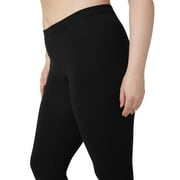 NO NONSENSE Women's Cotton Legging, Black, XX-Large