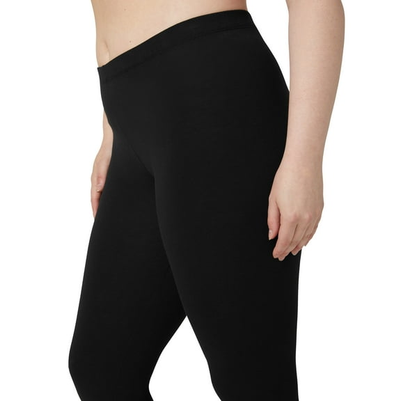 No Nonsense Women's Cotton Legging, Black, XX-Large