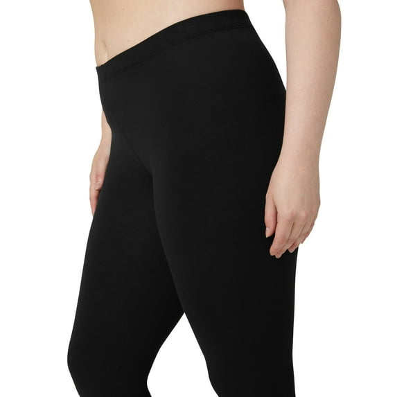 No Nonsense Women's Cotton Legging, Black, XX-Large