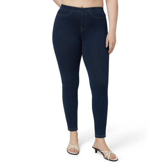 No nonsense Women's Classic Indigo Denim Legging, Dark Denim, Large
