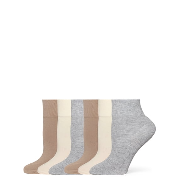 No nonsense Women's Shortie Body Sock 6 Pair Pack, Neutral, One Size