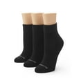 thumbnail image 1 of No nonsense Women's Soft & Breathable Cushioned Ankle Socks 3 Pair Pack, Black, One Size, 1 of 3