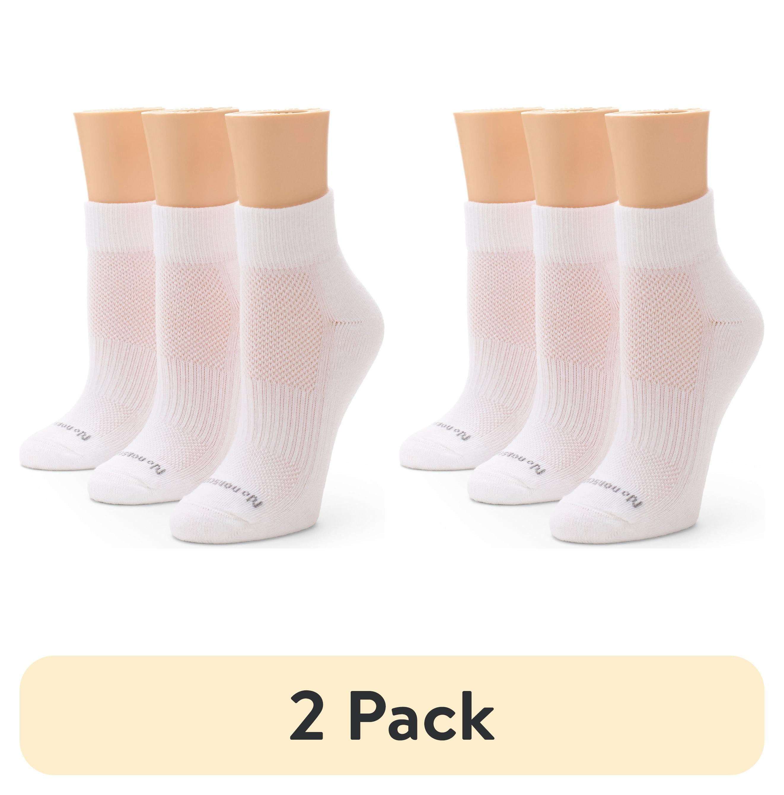 (2 pack) No nonsense Women's Soft & Breathable Cushioned Ankle Socks 3 ...