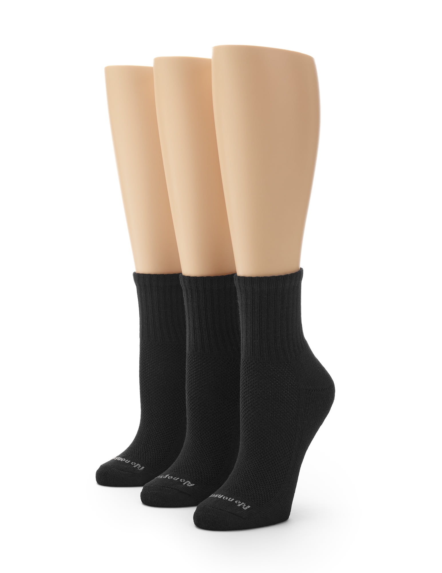 No nonsense Women's Soft & Breathable Cushioned Mini Crew Socks 3