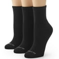 thumbnail image 1 of No nonsense Women's Soft & Breathable Cushioned Mini Crew Socks 3 Pair Pack, Black, One Size, 1 of 3