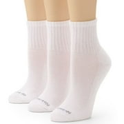 No nonsense Women's Soft & Breathable Cushioned Mini Crew Socks 3 Pair Pack, Black, One Size