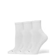 thumbnail image 1 of No nonsense Women's Soft & Breathable Cushioned Mini Crew Socks 3 Pair Pack, White, One Size, 1 of 7