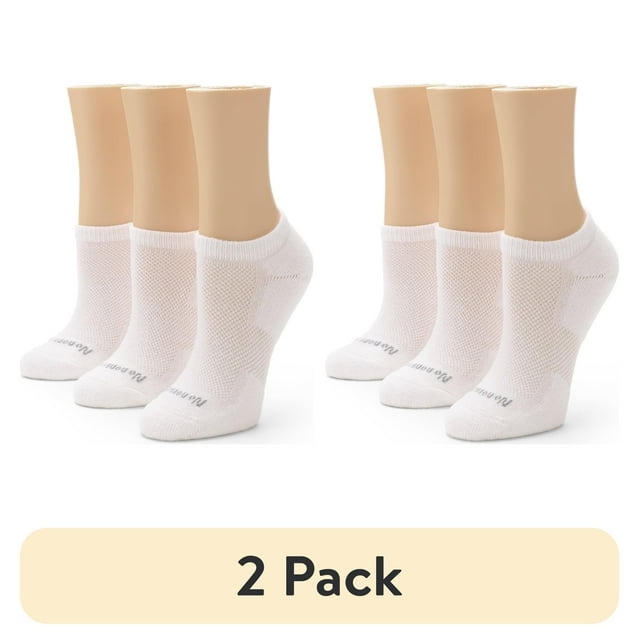 (2 pack) No nonsense Women's Soft & Breathable Cushioned No Show Socks