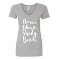 thumbnail image 1 of No one likes a shady beach Womens V-Neck Tee, 1 of 1