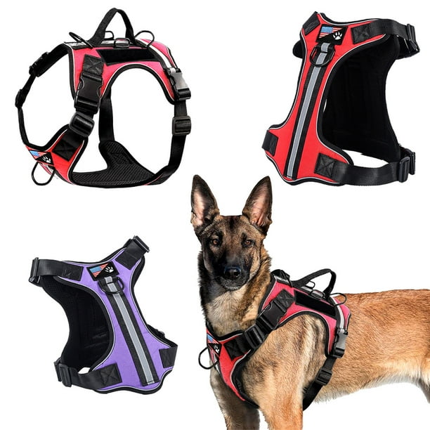 Nopull Dog Pet Training Harness with 2 Handle & Free 5 PCS Tag/patches