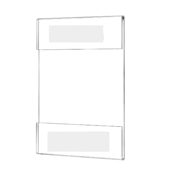 No-punch Acrylic Photo Frame Wall-Mounted Transparent Tag With Table Sign
