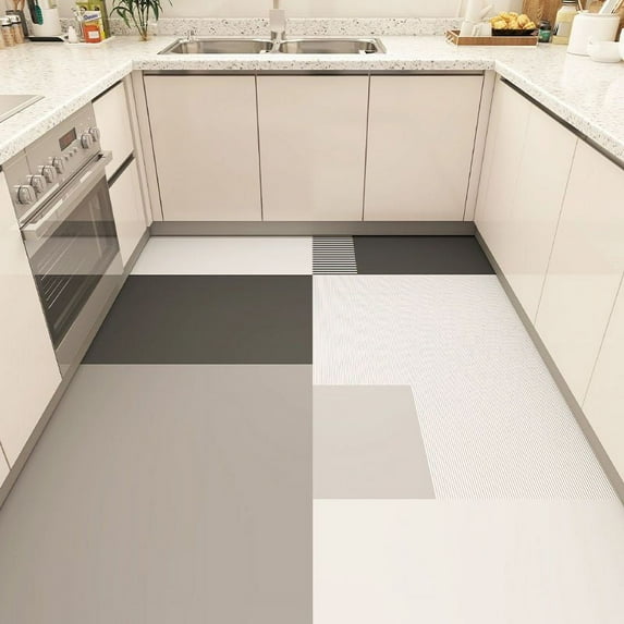 No-wash Waterproof Balcony Leather Large Area Rug Non-slip Living Room Doormat Oil-resistant Kitchen