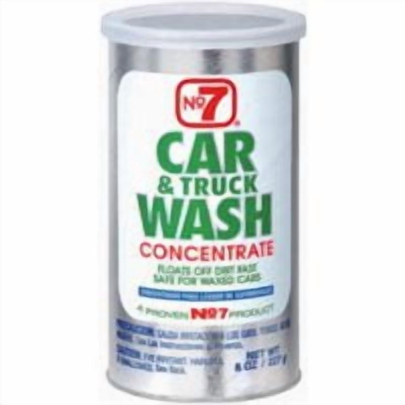 No. 7 Car And Truck Wash Concentrate, 8oz