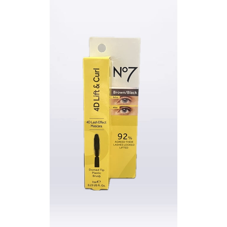No7 4D Lift & Curl 4D lash effect Mascara Brown/Black - Walmart.com