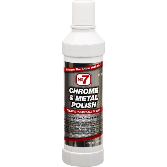 No7 Beauty Chrome and Metal Polish Liquid, 8 oz