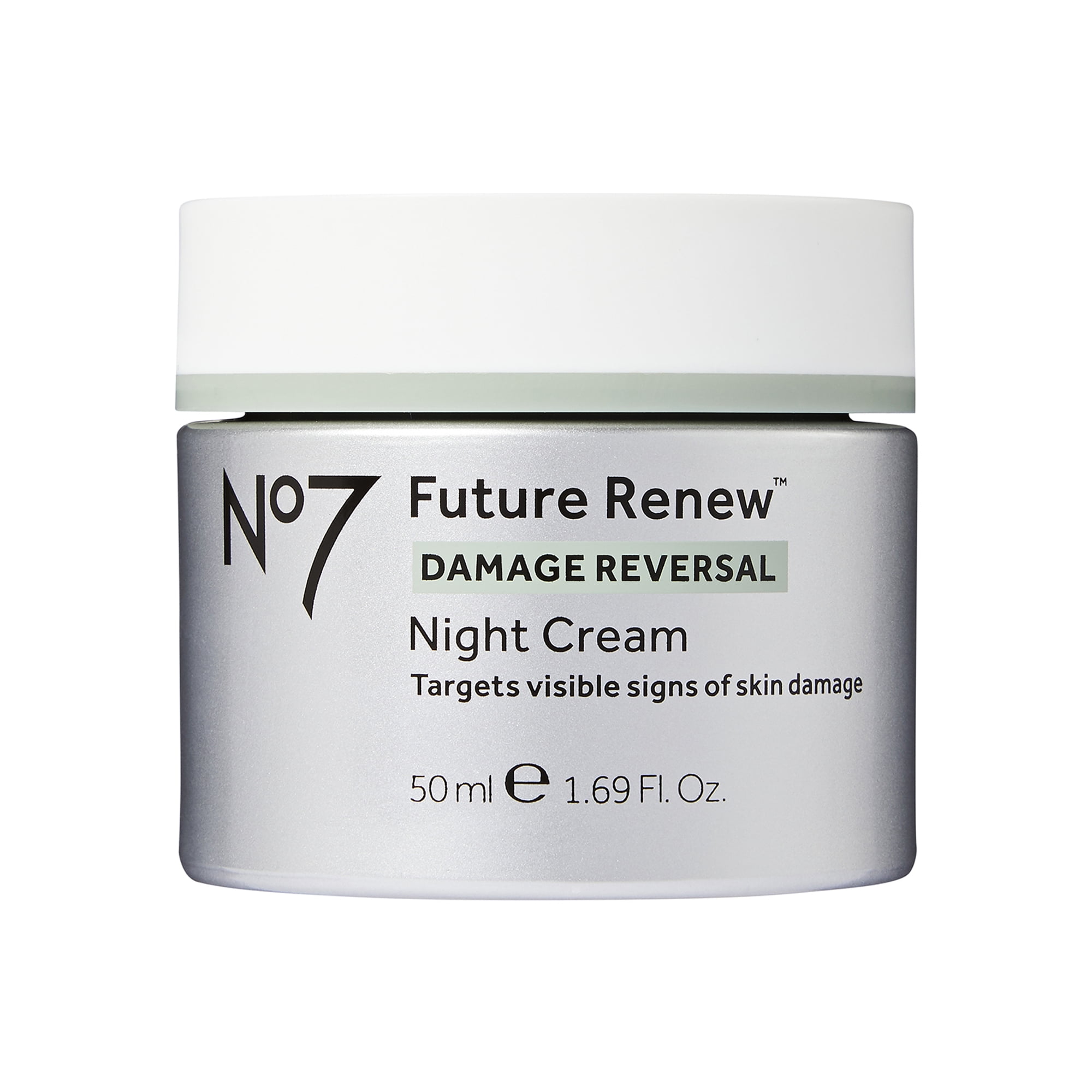 No7 Future Renew Damage Reversal Night Cream Face Moisturizer with Pepticology Peptides, All Skin Types, 1.69 oz