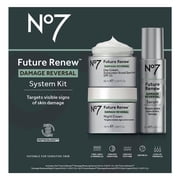No7 Future Renew Damage Reversal Skincare Set, Reverses Visible Signs of Sun Damage, 3 Piece Set