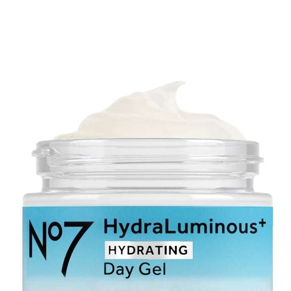 No7 HydraLuminous+ Hydrating Day Gel Moisturizer  Hyaluronic Acid & Vitamin B3 (1.69 FL OZ / 50 ML