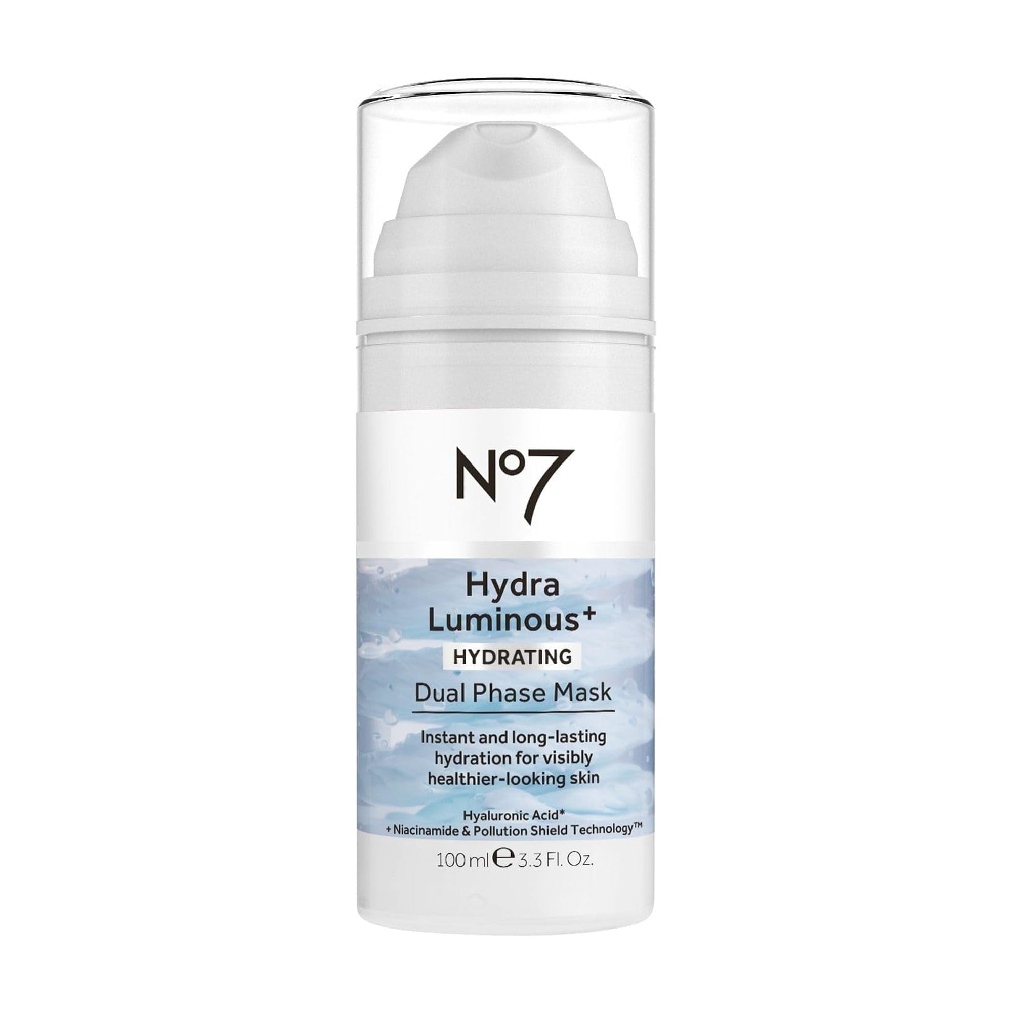 No7 HydraLuminous+ Hydrating Dual Phase Face Mask, 3.3 fl oz - Walmart.com