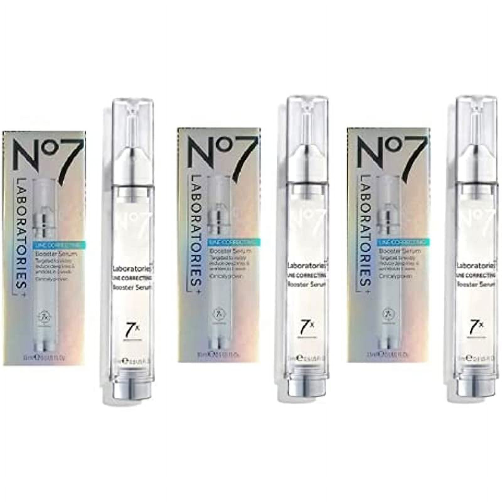 No7 Laboratories LINE CORRECTING Booster Serum 15ml (pack of 3