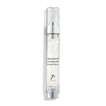 No7 Laboratories Line Correcting Booster Serum with Collagen Peptides for Wrinkles, Anti Aging, 0.5 oz