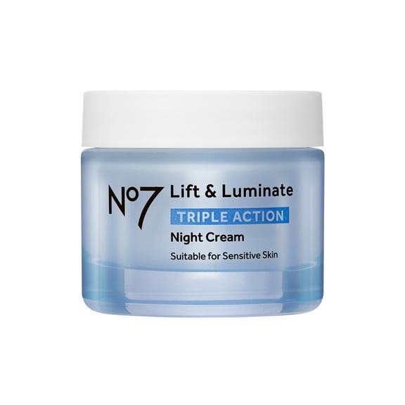 No7 Lift & Luminate Triple Action Night Cream, 1.69 fl oz