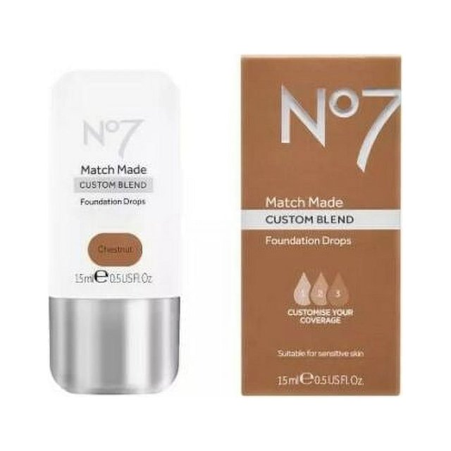 No7 Match Made Foundation Drops Chestnut 0.5oz