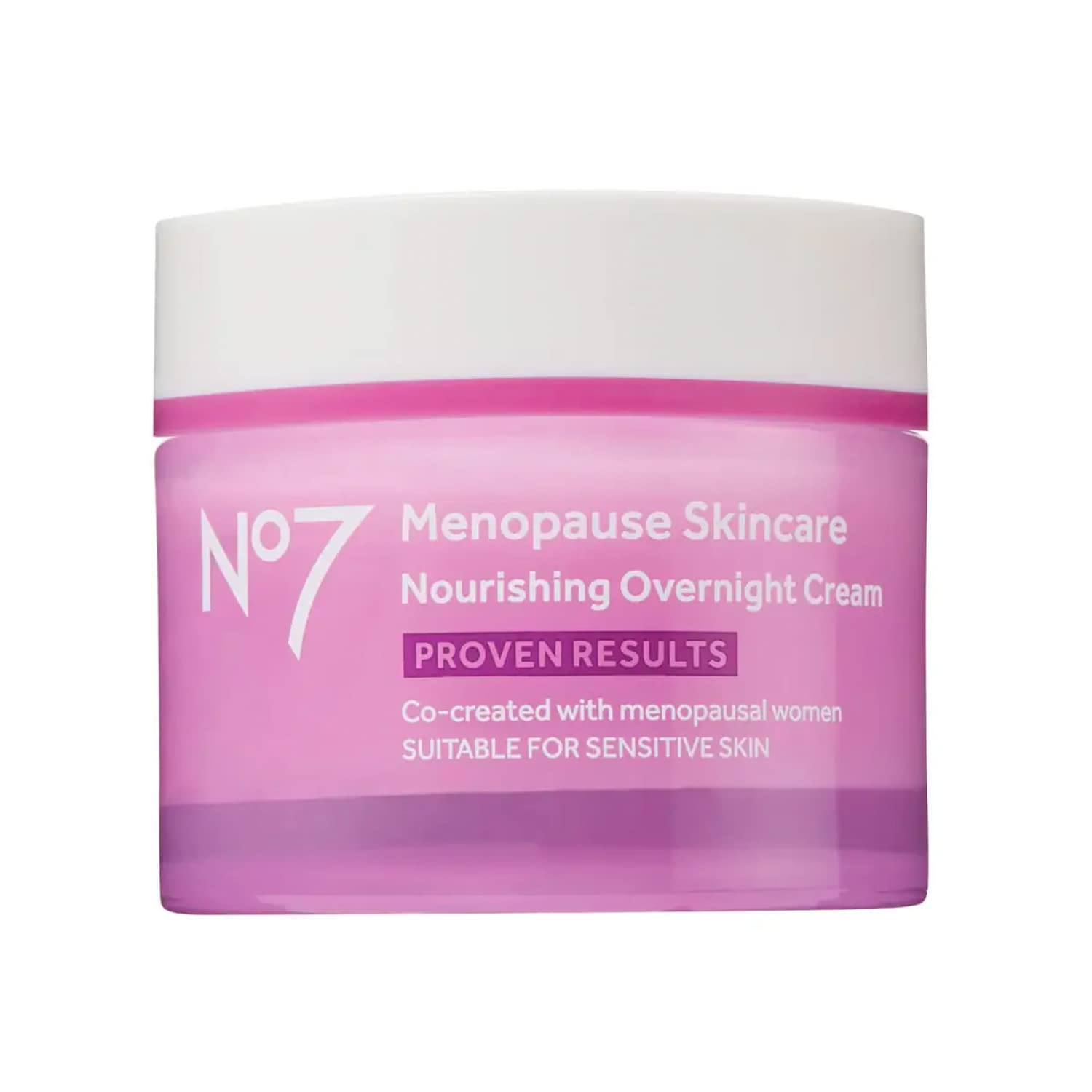 No7 Menopause Skincare Nourishing Overnight Cream Hydrating Hyaluronic Night Cream for Dry