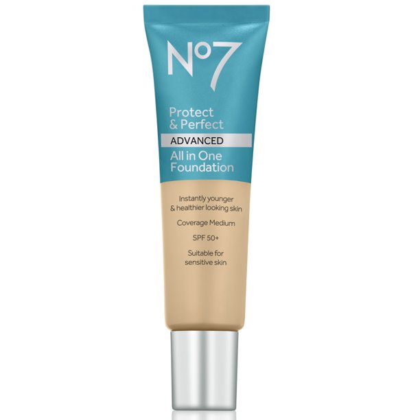 No7 Protect & Perfect Advanced All in One Foundation Honey 1 fl oz