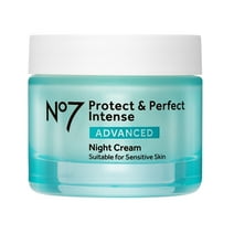 No7 Protect & Perfect Intense Advanced Night Cream Face Moisturizer with Hyaluronic Acid and Vitamins A, C & E, 1.69 oz