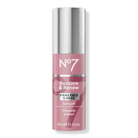 No7 Restore & Renew Multi-Action Face & Neck Serum - Anti Aging Serum for Deep Wrinkle Repair 1oz