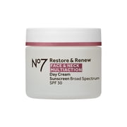 No7 Restore & Renew Face & Neck Multi Action Sunscreen Broad Spectrum SPF 30 Day Cream 1.69 fl oz