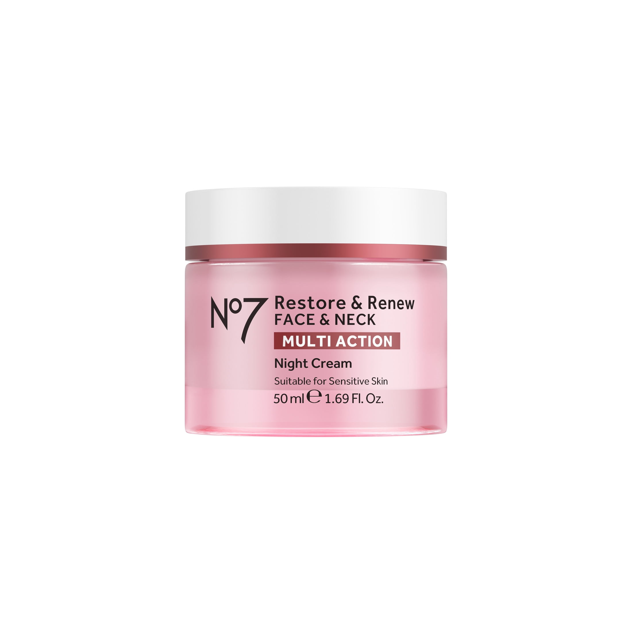 No7 Anti-Aging Skin Moisturizing Night Cream, Restore & Renew Face