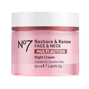 No7 Restore & Renew Face & Neck Multi Action Night Cream 1.69 fl oz