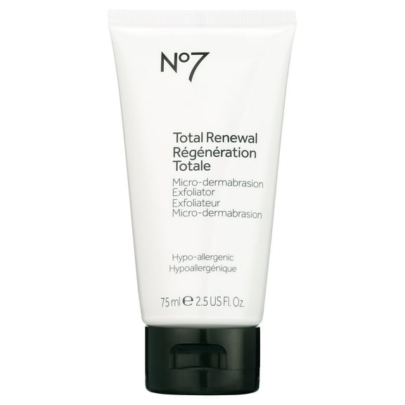 No7 Total Renewal Micro-dermabrasion Exfoliating Face Wash, 2.5 fl oz