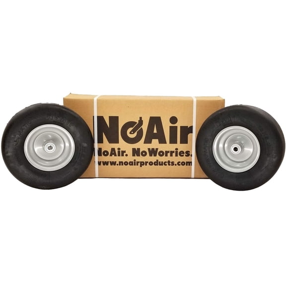 NoAir (2) Dixie Chopper Flat Free Wheel Assem 13x5.00-6 Fits 42" to 72" Replaces 10202