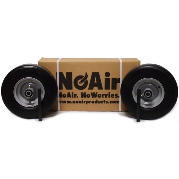 NoAir (2) Ferris Flat Free Wheel Assemblies 13x6.50-6 IS 2100 3100 Part 5023279