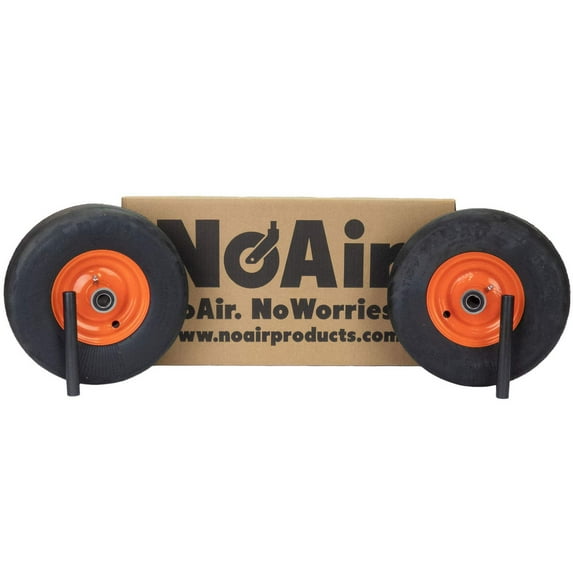 NoAir® (2) Flat Free Tire Assemblies 11x4.00-5 Fits Bad Boy MZ 42" 022-8051-00