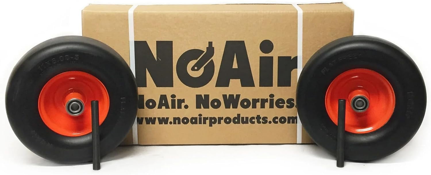 NoAir® (2) Flat Free Tire Assemblies 11x6 00 5 Fits Bad Boy MZ Magnum NoAir® (2) Flat Free Tire Assemblies 11x6 00 5 Fits Bad Boy MZ Magnum