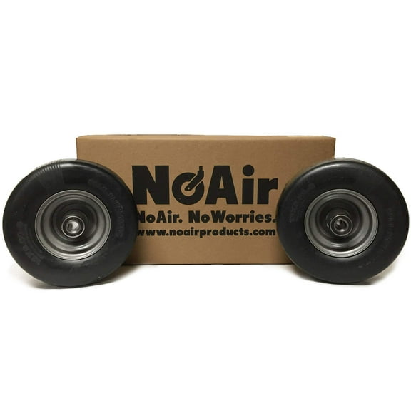 NoAir (2) Flat Free Tire Assemblies 13x6.50-6 Fits Gravely Ariens 07101226