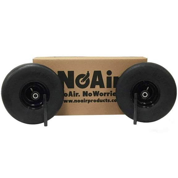 NoAir (2) Flat Free Tire Assemblies 15x6.00-6 Gravely Pro Turn 07101406