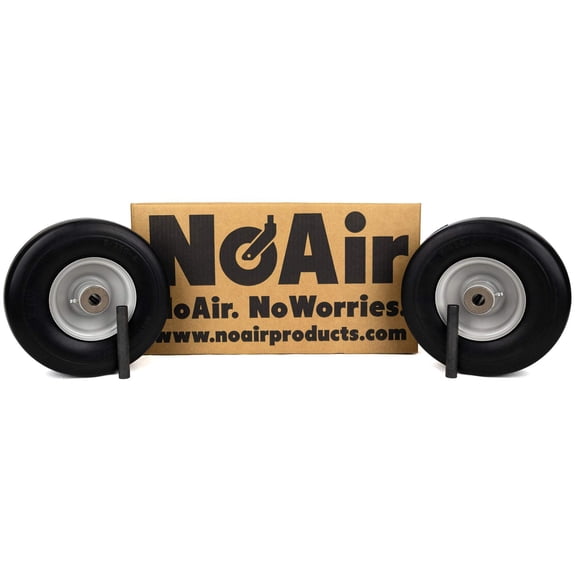 NoAir (2) Flat Free Tire Assemblies 9x3.50-4 Fits Gravely Hydro & Gear 07100931