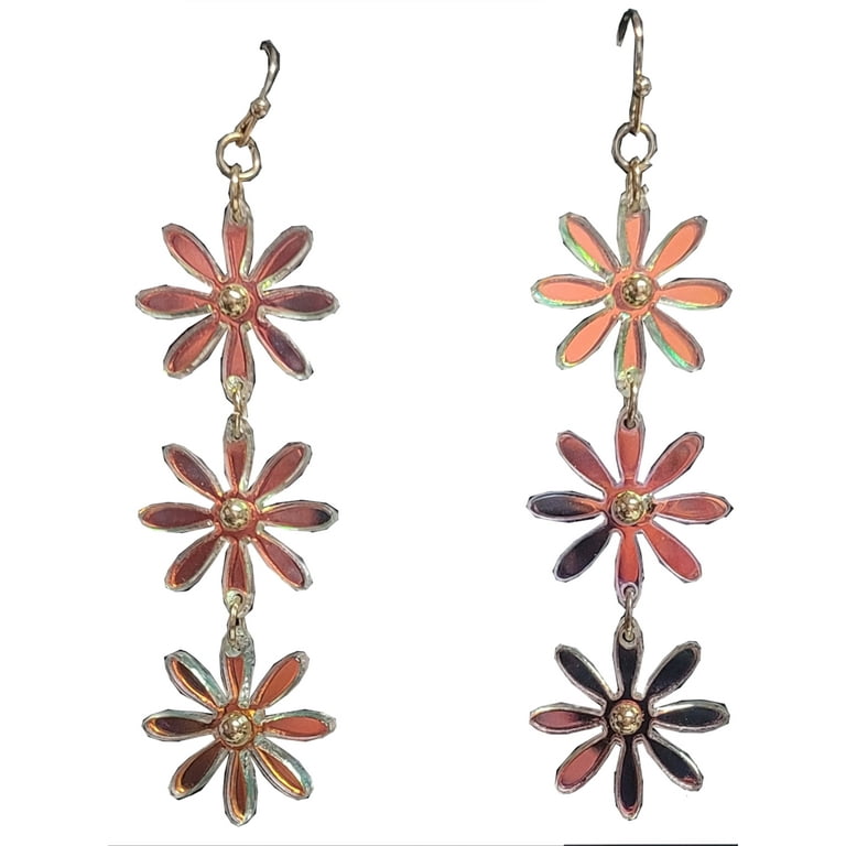Irredescent gold earrings Irredescent gold earrings