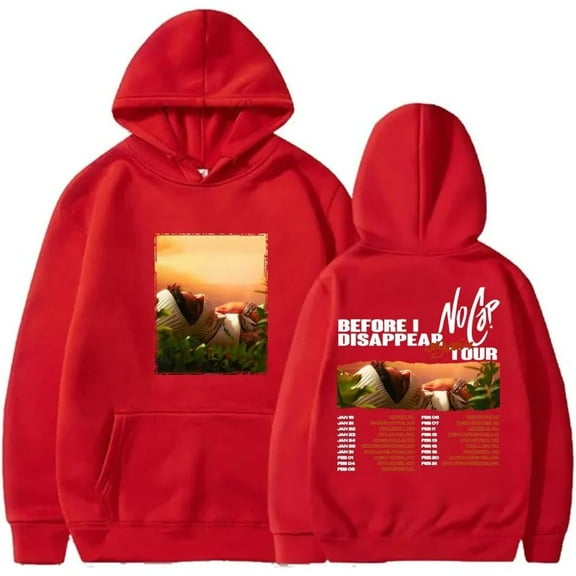 NoCap Before I Disappear Again Tour 2025 Merch Hoodie Pockets Drawstring Unisex Hooded Sweatshirt Fashion Clothing