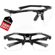 NoCry Anti Fog Safety Glasses for Men and Women   ANSI Z87 Rated, Scratch-Resistant Eyewear with Adjustable Temples and Nose Pad   100% UV Eye Protection