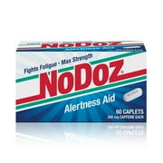 NoDoz Maximum Strength Caffeine Alertness Aid 200mg, 60 Caplets