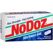 NoDoz Max Strength Alertness Aid Caplets 60 ea Pack of 2