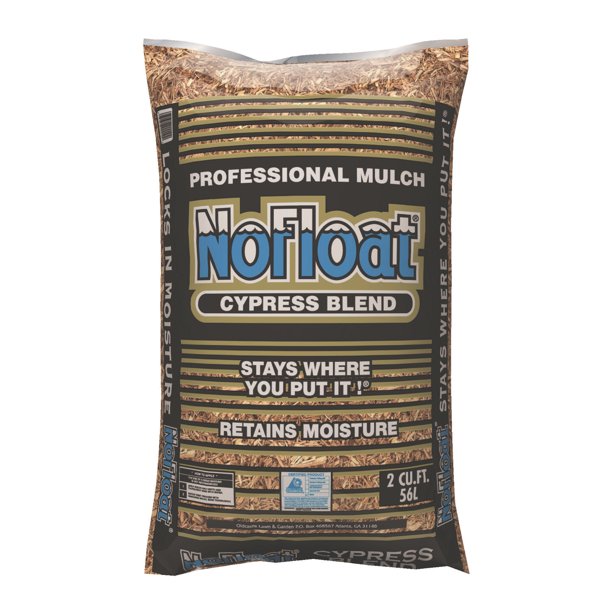 NoFloat Cypress Blend Mulch, Brown Mulch, 2 Cubic Foot Walmart